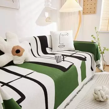 Чехол для дивана из шенилла в стиле INS, полотенце, нескользящая подушка для дивана, универсальный чехол для дивана Four Seasons, универсальное одеяло для дивана All-Inclusive 180*130cm