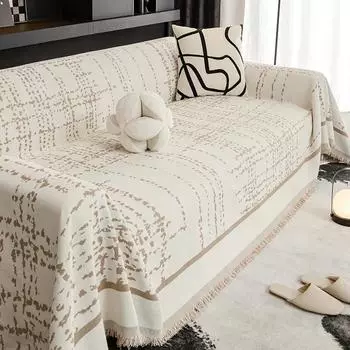 Чехол для дивана из шениллового годового кольца, одно полотенце, многофункциональное простое полотенце для дивана Ins, цельный чехол для дивана 180x90CM