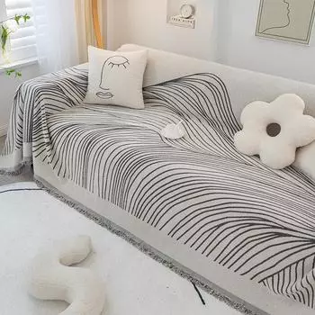 Чехол для дивана из шениллового полотенца, чехол для дивана, подушка для дивана, всесезонный универсальный чехол, полотенце, все включено, универсальный чехол для дивана, одеяло для дивана 180*130cm