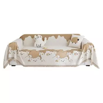 Чехол для дивана из шениллового полотенца, нескользящий, в скандинавском стиле, простой, высококачественный, на четыре сезона 180*130cm