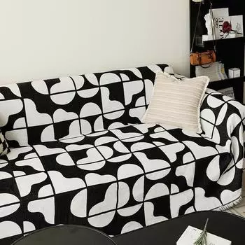 Чехол для дивана из шениллового полотенца, универсальный чехол для диванной подушки с защитой от царапин от кошек Four Seasons 130*180