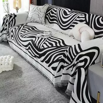 Чехол для дивана из шенилловой американской ткани Four Seasons Universal Living Room Decorative Blanket One Piece Full Cover Towel Dustproof 180*130cm