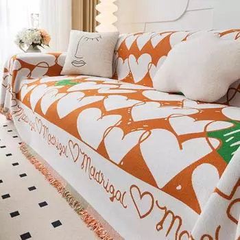 Чехол для дивана из шенилловой ткани Four Seasons, универсальное простое современное полотенце для дивана, моющееся, всеобъемлющее, чехол для дивана, одеяло 180*130cm