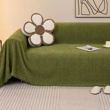 Чехол для дивана из шенилловой ткани Four Seasons General Fabrics Чехол для сиденья Чехол с полным покрытием Универсальный диван-полотенце Одеяло 180*130cm
