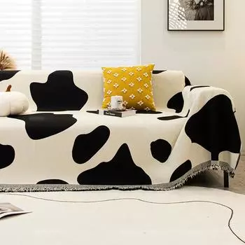 Чехол для дивана из шенилловой ткани Four Seasons, универсальный, цельный, для спинки, подлокотников, дивана, полотенце, нескользящее, декоративное одеяло для гостиной 180*180cm