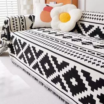 Чехол для дивана из шенилловой ткани, подушка, универсальный нескользящий чехол для дивана Four Seasons, чехол, устойчивый к царапинам, одеяло 180*130cm