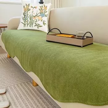 Чехол для дивана из синели для гостиной, нескользящий чехол для дивана Allotype, четырехсезонный универсальный L-образный чехол для дивана, чехол для дивана, коврик 70x70cm 1pc