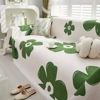 Чехол для дивана из синели, осенне-зимний новый, цельный, утолщенный, высококачественный, нескользящий, можно покрыть универсальным диванным полотенцем 90x180