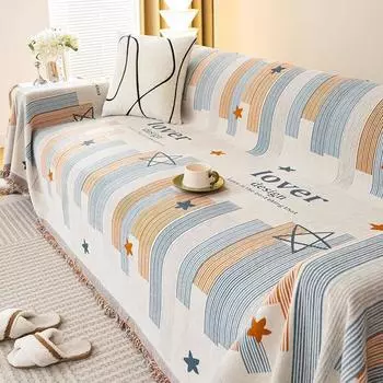 Чехол для дивана из синели, полное покрытие, универсальный чехол для дивана Four Seasons, универсальный противоскользящий чехол для дивана «все включено» 180*130cm