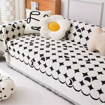 Чехол для дивана из синели, полное покрытие, четырехсезонный универсальный чехол для дивана, против царапин, диванное полотенце, противоскользящие чехлы для диванных полотенец, чехлы 180X130cm серый