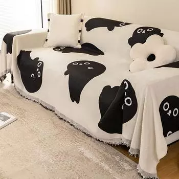 Чехол для дивана из синели, полотенце, универсальный нескользящий цельный чехол для дивана Four Seasons, подушка с защитой от царапин 180*130cm