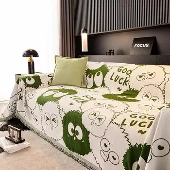 Чехол для дивана из синели, пылезащитное полотенце для дивана, мультяшная подушка для дивана, чехол для дивана, цельный чехол для дивана, полотенце 180*130