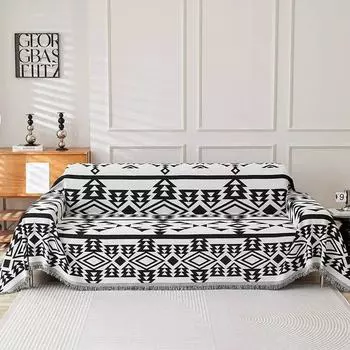 Чехол для дивана из синели с радужными линиями, тканевый чехол для дивана, полное покрытие, универсальный чехол для полотенец для дивана, пыленепроницаемый чехол для диванной подушки 180x130cm