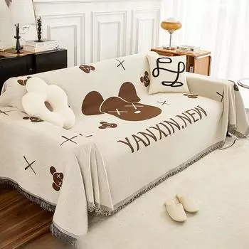 Чехол для дивана из синели с рисунком, универсальный универсальный чехол на четыре сезона, универсальный чехол для дивана, не царапающий, полотенце 180*130cm