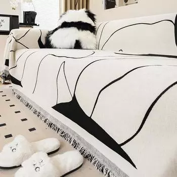 Чехол для дивана из синели с защитой от царапин, универсальный всесезонный новый чехол, универсальный универсальный противоскользящий коврик, одеяло 180*130cm