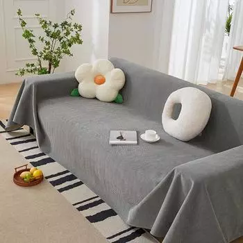 Чехол для дивана из синели, ткань для дивана, пылезащитное полотенце, чехол против царапин, одеяло, цельный чехол для дивана 90*90cm