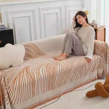 Чехол для дивана из синели, ткань Four Seasons Universal Line Advanced Sense, нескользящий универсальный универсальный чехол для сиденья, не царапается 180*130cm