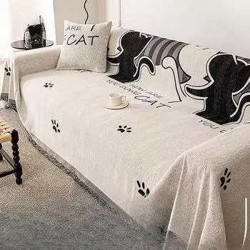 Чехол для дивана из синели, ткань, полотенце, универсальный чехол для дивана «Четыре сезона», защита от кошачьих царапин, универсальное полное одеяло с полным покрытием 180*130