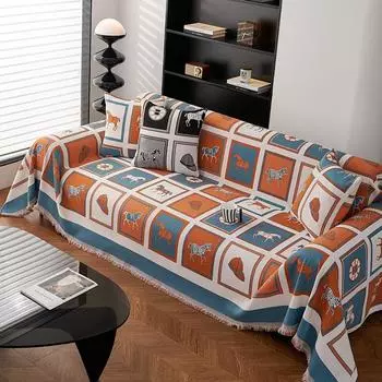 Чехол для дивана из синели, ткань, полотенце, одеяло для дивана, универсальный универсальный чехол для дивана, пылезащитный чехол для дивана на четыре сезона, подушка для дивана 180X130