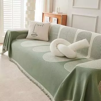 Чехол для дивана из синели, ткань, полотенце, одеяла, большое одеяло для кемпинга, пикника, отдыха, отдыха, пляжное полотенце, дорожный ковер с кисточками 180X130