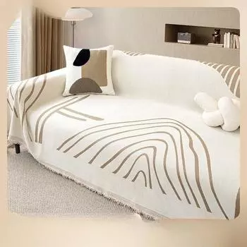 Чехол для дивана из синели, ткань, полотенце, универсальный нескользящий чехол для дивана Four Seasons, новинка 2024 года, подушка против кошачьих царапин, цельный кусок 180*130cm