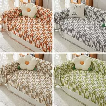 Чехол для дивана из синели, ткань с милым кроликом, не царапающий чехол для диванной подушки, универсальный чехол для дивана на четыре сезона 180*130CM