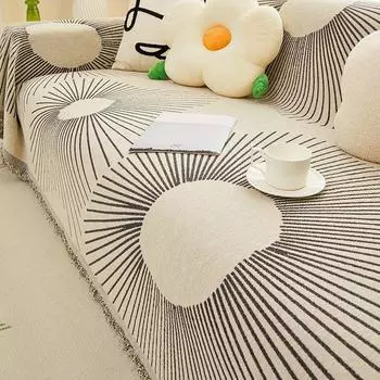 Чехол для дивана из синели, тканевая подушка для дивана, встроенный чехол для дивана с защитой от кошачьих царапин, полное покрытие, полотенце для дивана 180*130cm