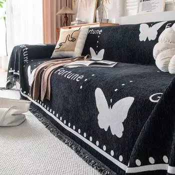 Чехол для дивана из синели, тканевый чехол для дивана, универсальный универсальный чехол на четыре сезона, одеяло, подушка 180X130