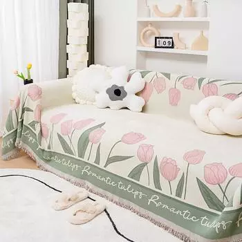 Чехол для дивана из синели, тканевый чехол для дивана, встроенная подушка для дивана, пыленепроницаемая, против кошачьих царапин, круглый год 180*130cm