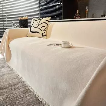 Чехол для дивана из синели, универсальное диванное полотенце, пыленепроницаемый чехол для диванной подушки, защитный чехол от царапин для кошек, диванное одеяло, ковер 180x130cm