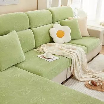 Чехол для дивана из синели, универсальный универсальный чехол на четыре сезона, универсальный простой шерстяной чехол для дивана с защитой от царапин, антипригарный шерстяной чехол для дивана S