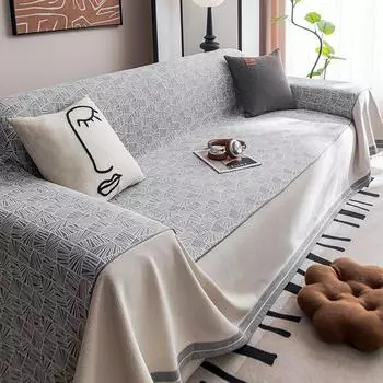 Чехол для дивана из синели, универсальный тканевый чехол для четырех сезонов, универсальный чехол для диванной подушки, нескользящий чехол, не царапающий одеяло 180*130cm
