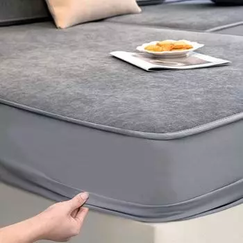 Чехол для дивана из синели, универсальный универсальный чехол, простая современная нескользящая подушка для дивана, универсальный чехол для четырех сезонов, ткань 60X60