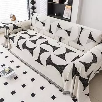 Чехол для дивана из синели, универсальный тканевый чехол для четырех сезонов, универсальный чехол для диванной подушки, нескользящий чехол, одеяло с защитой от царапин 130x180