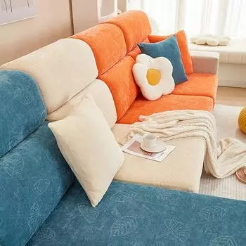 Чехол для дивана из синели, универсальный чехол для дивана, четыре сезона, простой, современный, не царапающий чехол, полотенце, подушка для дивана, утолщенная S