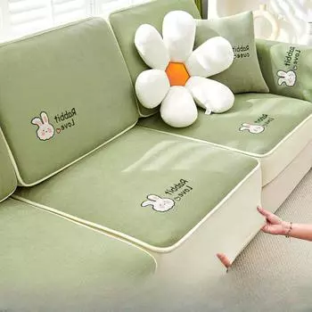 Чехол для дивана из синели, универсальный универсальный чехол для дивана, универсальный чехол для дивана Four Seasons, устойчивый к царапинам, тканевый чехол 60*60