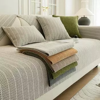 Чехол для дивана из скандинавской синели, полотенце, однотонная подушка для дивана в гостиной, нескользящая подушка для дивана, чехол для подлокотника, спинки, домашний декор 70x70CM