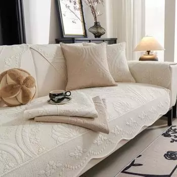 Чехол для дивана из стеганого хлопка EIFLOY, простая вышивка, нескользящий, диванчик для гостиной, чехол для дивана на все времена, 3, 4 места 70x70