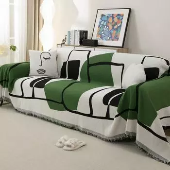 Чехол для дивана из светлого шениллового полотенца, универсальный чехол для сиденья, устойчивый к царапинам, машинная стирка 180*130cm