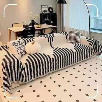 Чехол для дивана из ткани Синель Полотенце для дивана Four Seasons Универсальное утолщенное нескользящее Полотенцесушитель для дивана 90*90