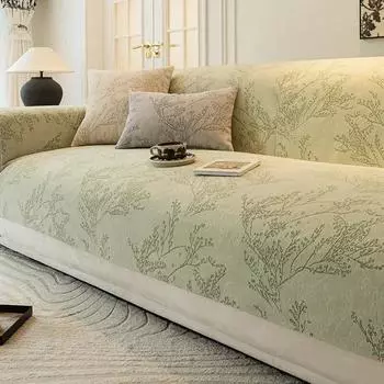 Чехол для дивана из ткани синель, современный универсальный чехол для дивана Four Seasons, полотенце для гостиной, нескользящая подушка для дивана, подлокотник, накладка на спинку 45x45 pillowcase 1pc