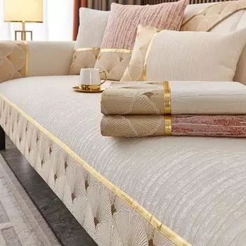 Чехол для дивана из вышитого жаккарда из шенилла на все времена года, нескользящий кожаный чехол для дивана, чехол для дивана, полотенце для дивана 70x70