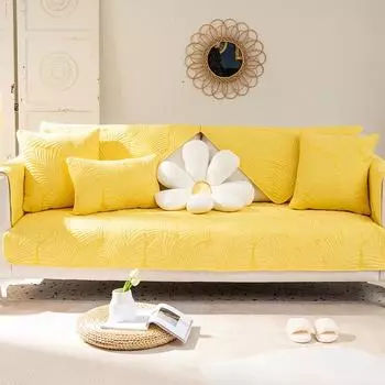 Чехол для дивана из жаккарда, доступный все сезоны, нескользящий, для гостиной, спинки, подлокотника, полотенца, универсальный защитный чехол для мебели 70x70