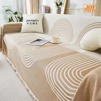 Чехол для дивана Joyfinity Double Sided Chenille, Полотенце для дивана Double Sided Chenille, Эластичный защитный чехол для дивана, Four Se 260X180cm