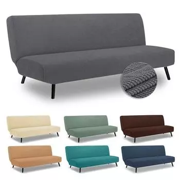 Чехол для дивана-кровати, флисовая ткань для гостиной, чехол для дивана, эластичные чехлы, эластичные чехлы для дивана без подлокотников S Size
