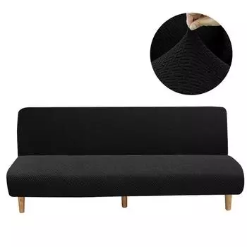 Чехол для дивана-кровати из жаккарда, высококачественная флисовая ткань, чехол для дивана-кровати без подлокотников для гостиной, растягивающийся, складной Z Size 160-190cm