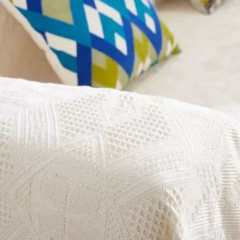 Чехол для дивана, мягкий, предотвращает образование катышков, двусторонний, современный, защитный чехол для мебели, ткань для дивана 180x230cm / 70.9x90.6in белый