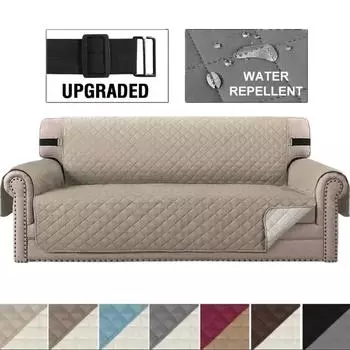 Чехол для дивана на 1/2/3/4 сиденья, водонепроницаемый, клетчатая ткань, противоскользящий, для мебели, чехлы для диванов, чехлы для гостиной, для детей и домашних животных 1 Seater