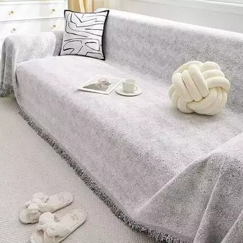 Чехол для дивана на все сезоны в гостиную из шенилла премиум-класса с двухсторонним покрытием, устойчивым к царапинам у кошек 180X130cm 71X51in