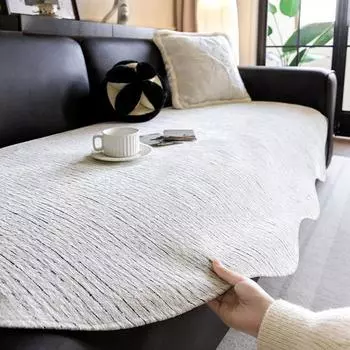 Чехол для дивана неправильной формы из шенилла с защитой от царапин для гостиной, нескользящий, универсальный, на все времена года 90x90 A